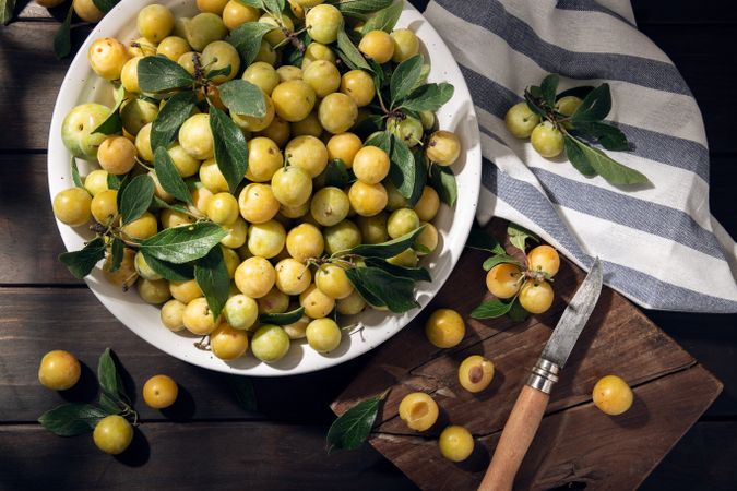 Yellow plum mirabelle