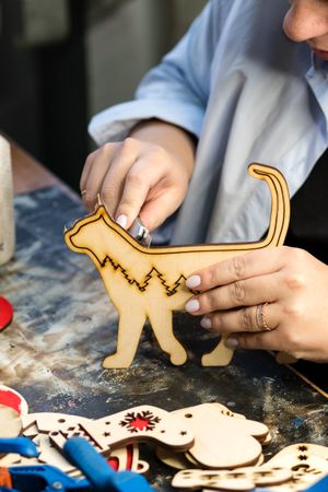 Woodworking workshop eco-friendly Christmas toys