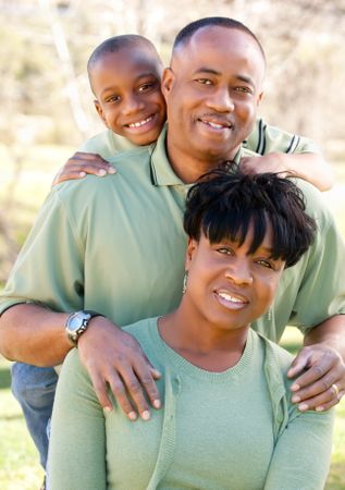Black Man, Woman and Child