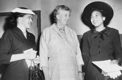 Rosa Parks, Eleanor Roosevelt and Autherine Lucy Foster ben2N0