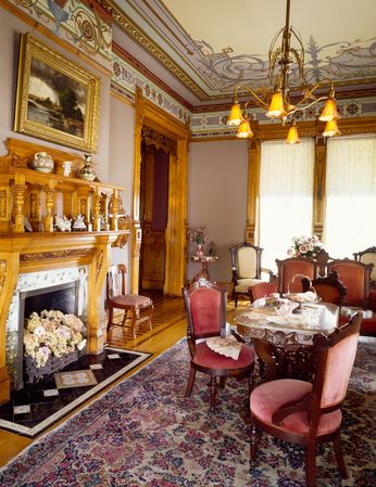 Sitting room at the 1882 Hearthstone Mansion, Appleton, Wisconsin
