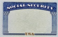 Blank US Social Security