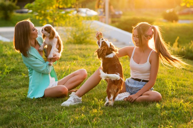Female Owners With Dog