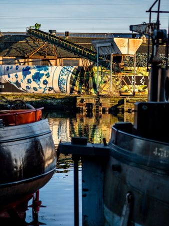 Details of the old port of Strasbourg.