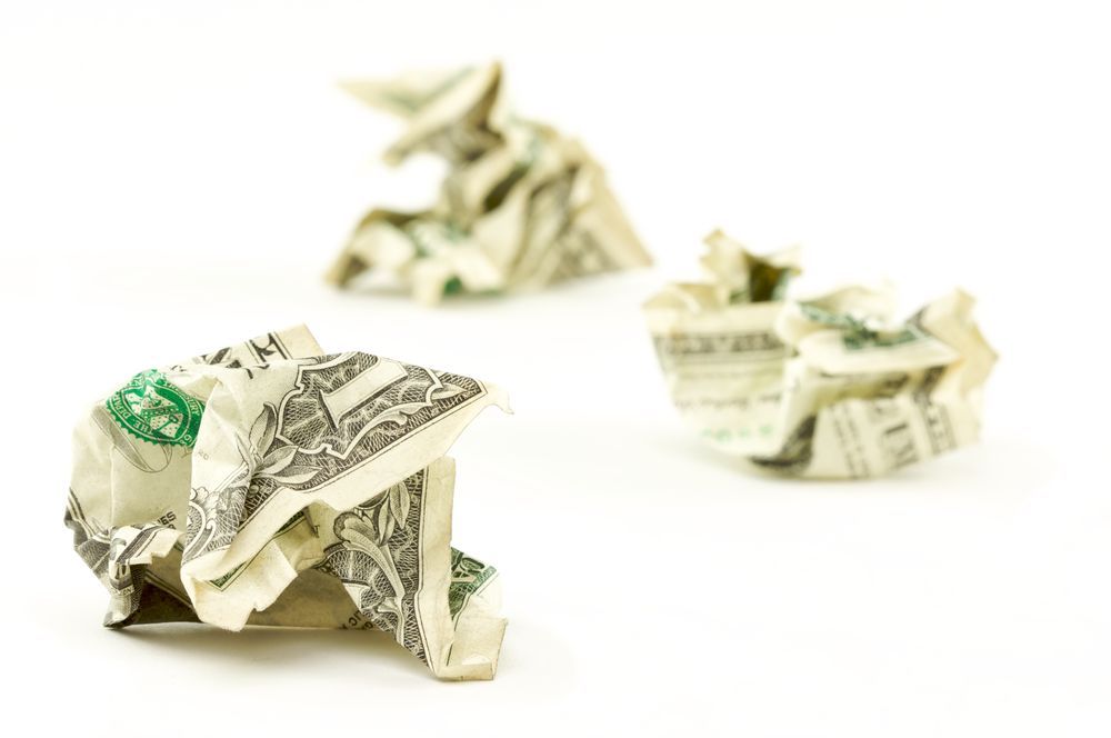 Crumpled Dollars