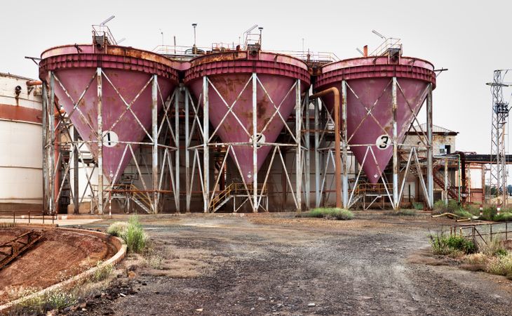 Old mining structures in Riotinto