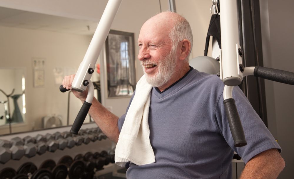 Mature Adult Man in the Gym