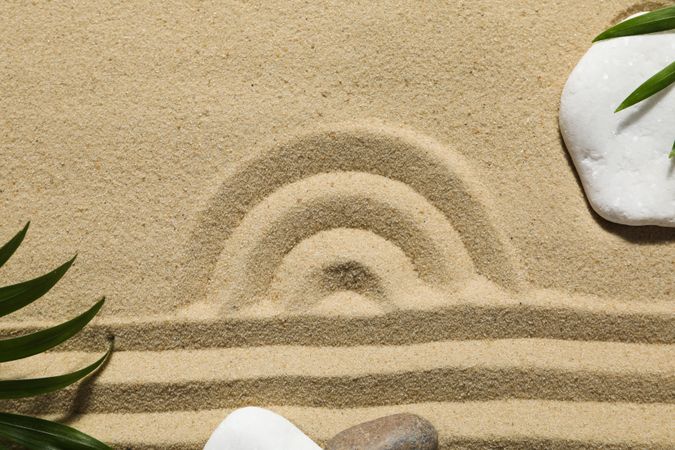 Composition for Zen, Relaxation, Harmony and Balance concept