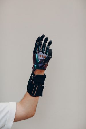 Cropped image of prosthetic hand