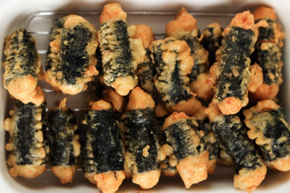 Kimmari, Korean Fried Snack Tempura Made from Seaweed