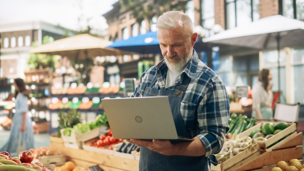 Adult Male Managing Business Development in Rural Community