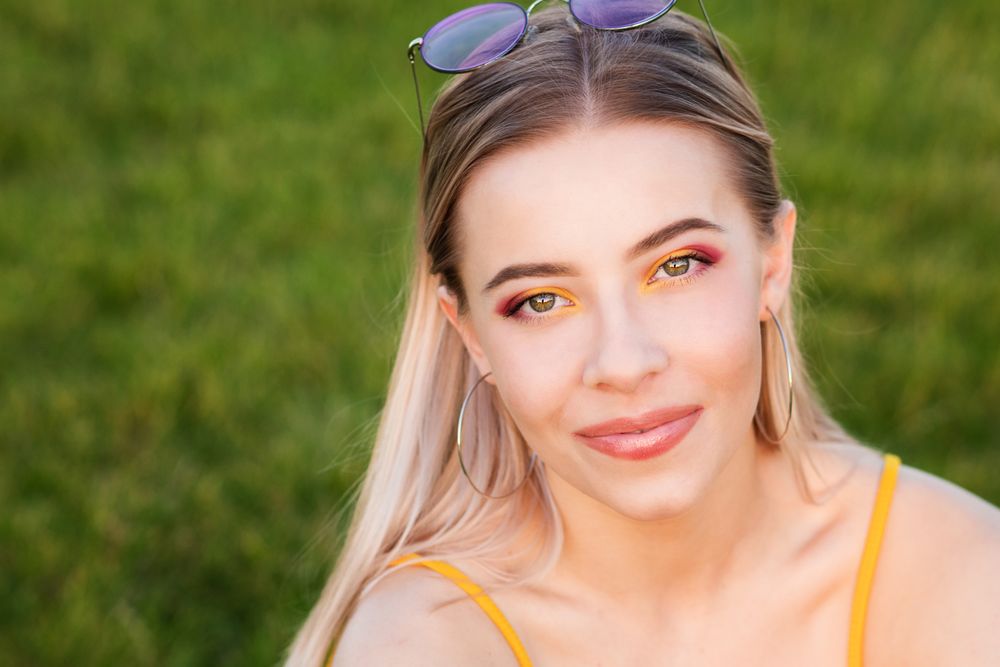 Portrait of a smiling female
