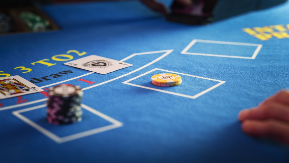 Poker Chips are Being Exchanged as the Lucky Guest Wins the Jackpot
