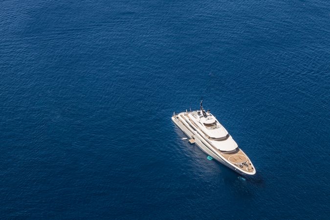 Yacht in the Aegean sea