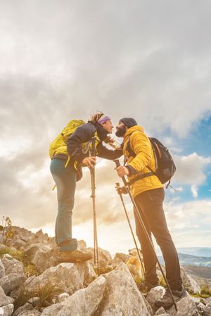 high mountain trekking