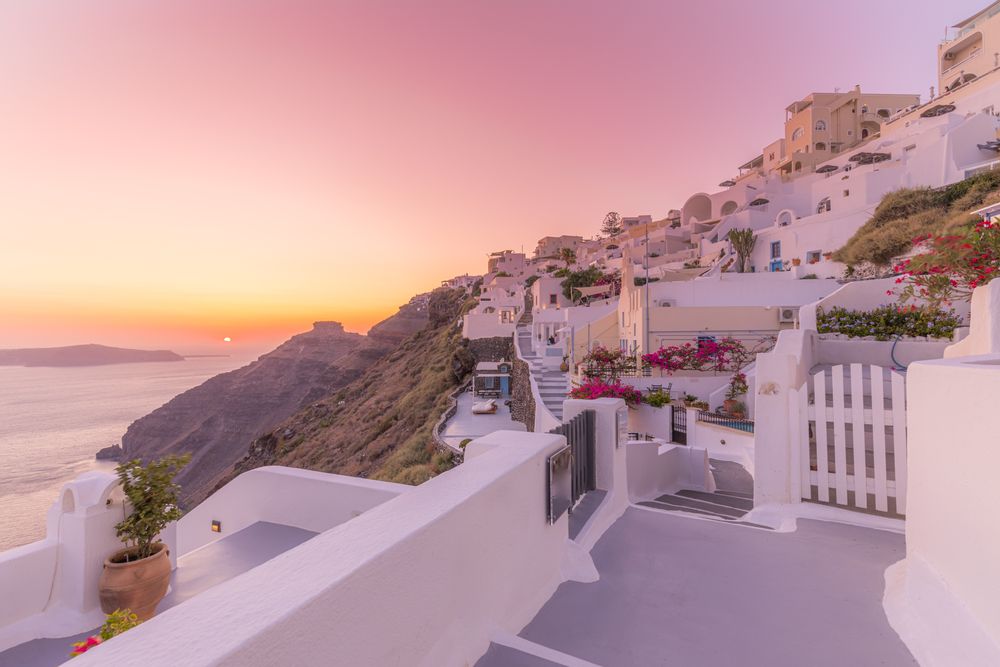 Dusk in Santorini
