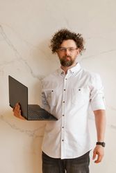 Businessman Working Laptop