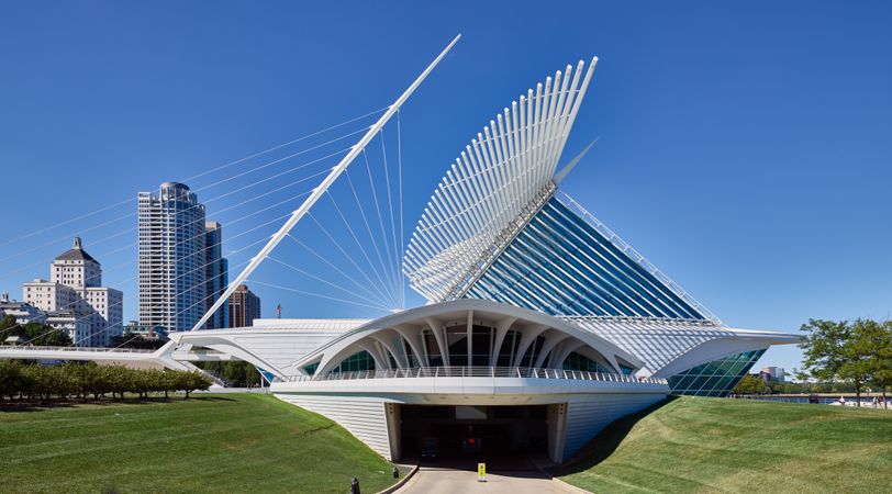 The Milwaukee Art Museum's signature Quadracci Pavilion, Milwaukee, Wisconsin