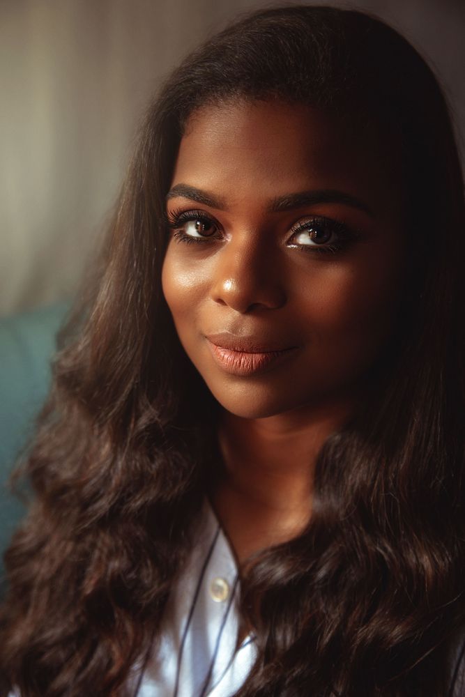 Portrait of young woman