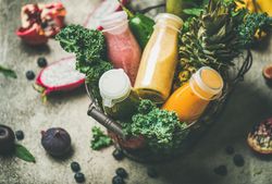 Healthy, vegetarian, detox, juice diet, clean eating food concept