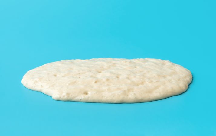 Bread sourdough isolated on a blue background