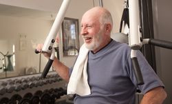 Mature Adult Man in the Gym