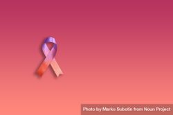 One pink ribbon on gradient pink background 4BwdBb