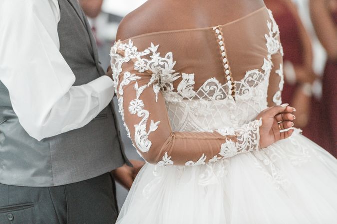 Gown Dress Wedding Celebrations Bride lace applique embroidery