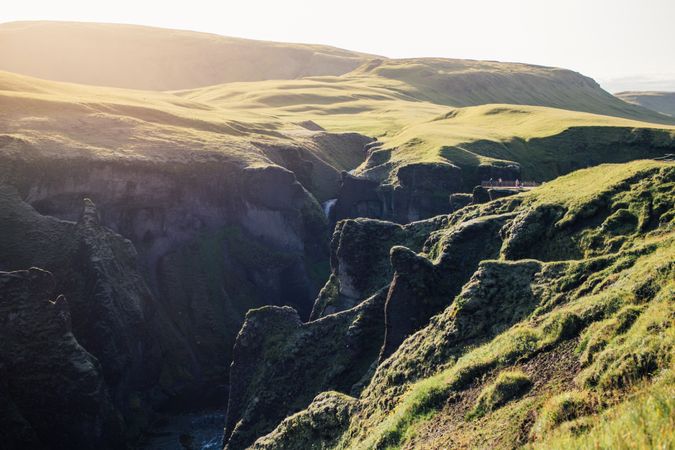 Green cliffs of Iceland