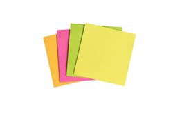 colorful empty sticky notes