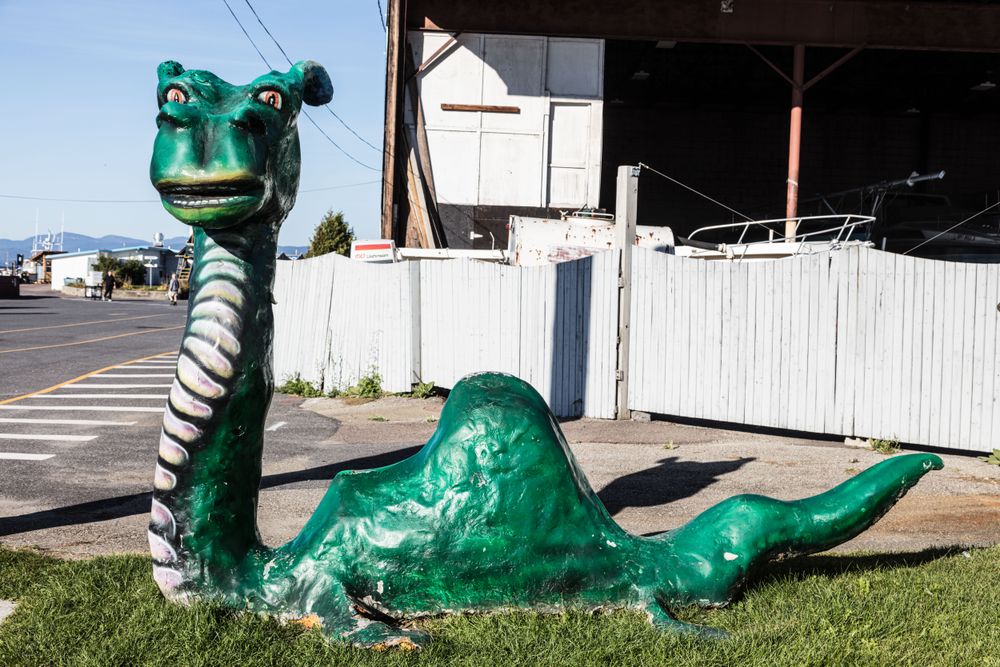 "Champ" monster figure of Lake Champlain, Burlington, Vermont