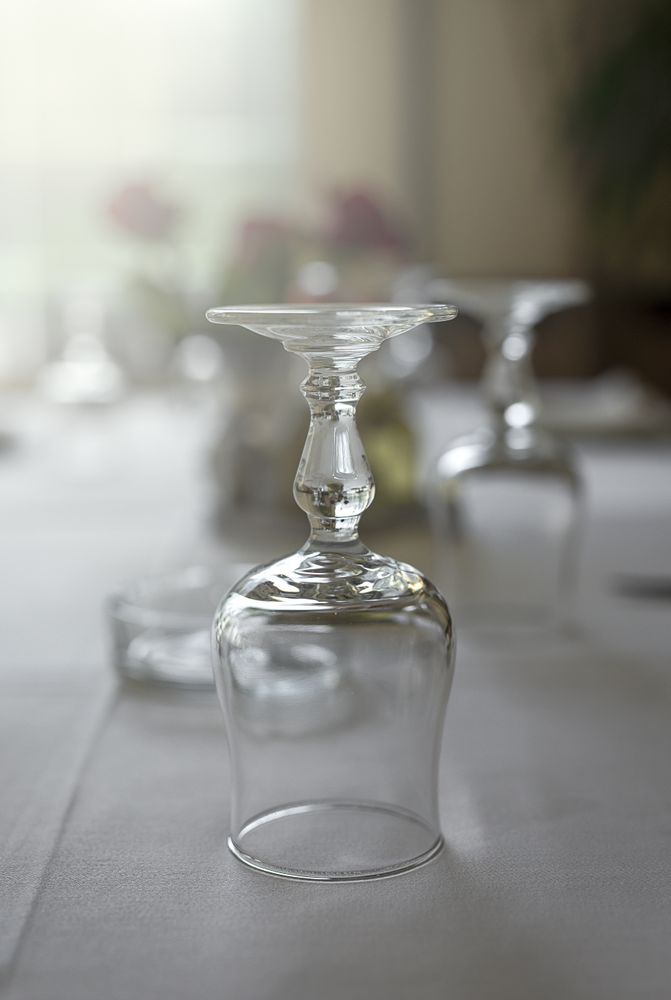 Restaurant table ready to eat