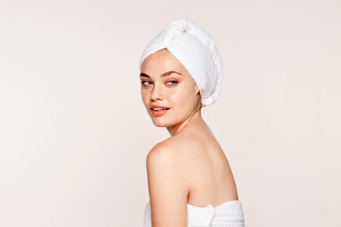 female with radiant body after cosmetic procedure