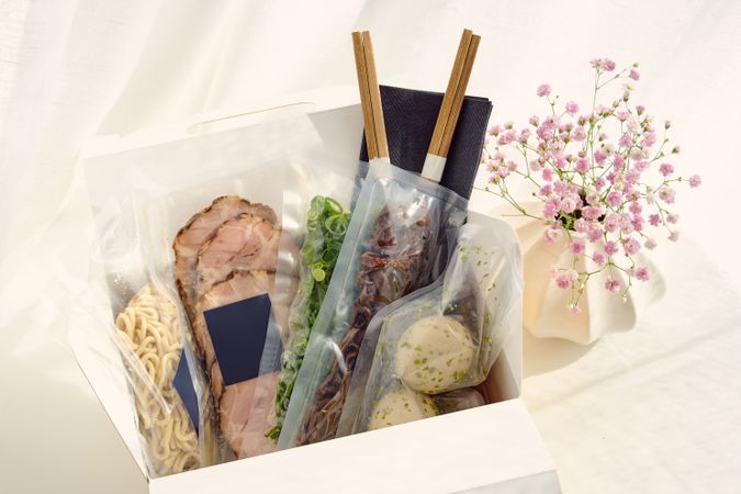Carton box with different for ramen