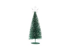 Decorative christmas tree isolated on blank background