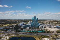 Glass guitar-shaped Seminole Hard Rock Hotel in Florida