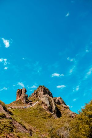 Rock formation of Morro do Campestre in Santa Catrina, Brazil