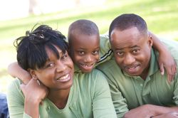 Portrait of Black Family in the Park