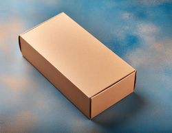 Box on the blue table