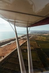 Aerial view from a small plane