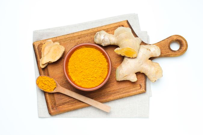 Fragrant seasoning - turmeric, one of the main ingredients in Indian curry