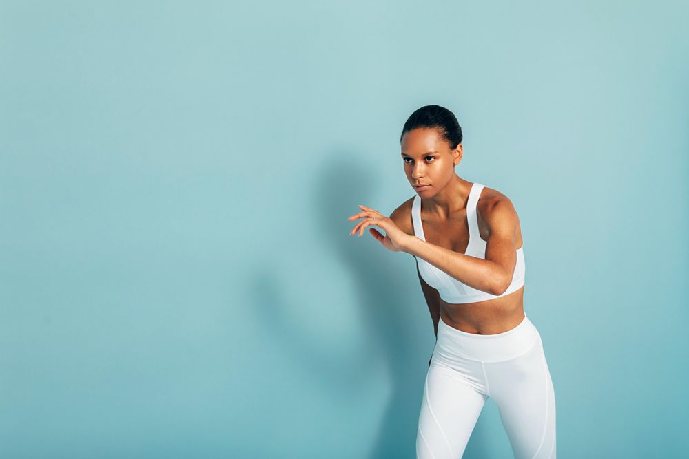 Fitness woman doing cardio training