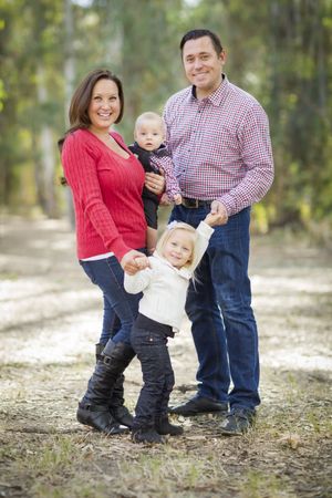 Mommy and Daddy Having Fun with Baby Brother And Sister