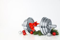 Concept of sport and Happy New Year, space for text