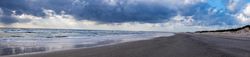 Blue sea under blue sky