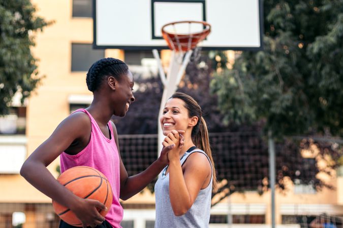 United on the Court: Friends Enjoying Basketball Together