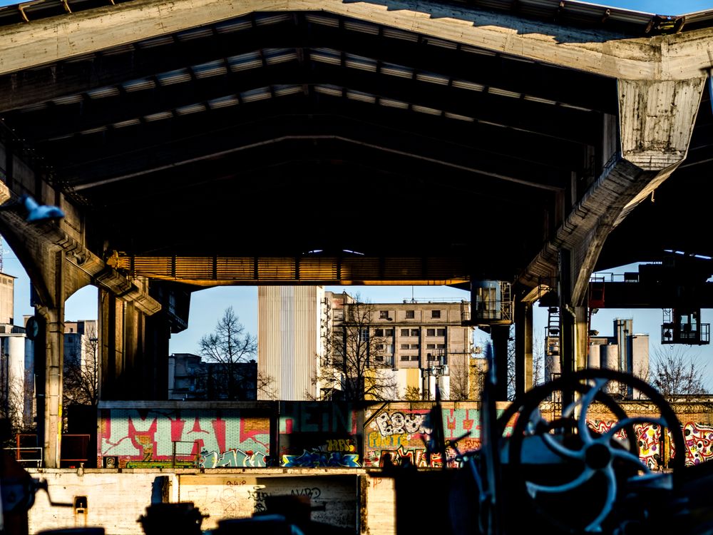 Details of the old port of Strasbourg.