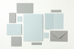 Mockup business brand template on plain background, space for text