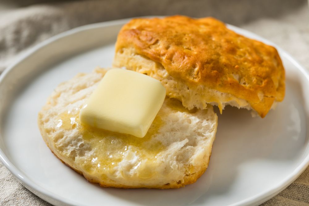 Homemade Buttermilk Biscuits with Butter