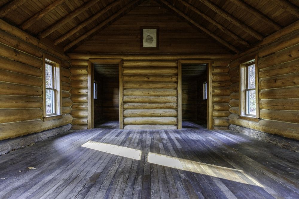 Inside the Joyce Cabin at the Joyce Estate in Bovey, Minnesota